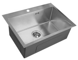 plautuve sifona - Nerūdijančio plieno plautuvė D6045H SATIN su sifonu - 1 nuotrauka