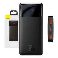 baseus 20w power bank - Baseus Bipow 2xUSB USB-C 20W, 10000 mAh, juoda - 2 nuotrauka