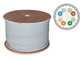 pvc plokstes - Alantec KIU6ALSOH500B U/UTP cat.6A euroclass B2ca LSOH kabelis 500 m - 1 nuotrauka