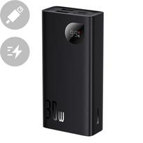 baseus power bank 10000 mah - Baseus Adaman 2, 10000 mAh, 2xUSB, USB-C, 30W (black) - 2 nuotrauka
