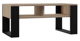 zurnalinis staliukas azuol - Top E Shop Modern 2P, juodas/sonoma ąžuolo, 90 cm x 58 cm x 50 cm - 1 nuotrauka