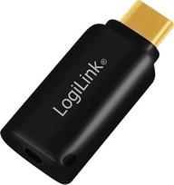 usb c to jack 3.5 -  Logilink USB-C to 3.5mm USB-C male, 3.5 mm female, juoda - 2 nuotrauka