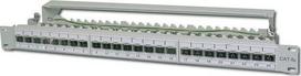 dn 91624s -  Digitus CAT 6A Patch Panel, RJ45, 8P8C, RJ45 shielding (Tinned bronze) - 2 nuotrauka