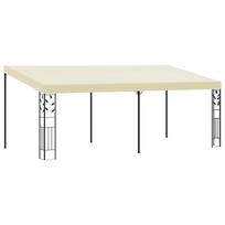 Prie sienos montuojama pavėsinė, 6x3x2.5 m, smėlio spalvos