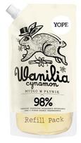 Skystas muilas YOPE Vanilla and Cinnamon Refill, 0.5 l, 1 vnt.