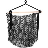 Sodo sūpynės, pakabinamas Spokey Etno 921916, balta/juoda