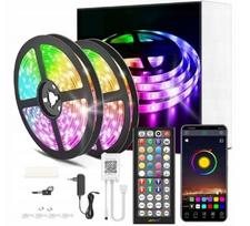 rgb led juosta - Išmani LED juosta 5050 RGB Bluetooth, 10 m - 1 nuotrauka