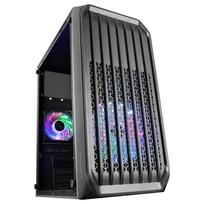mini pc kompiuteris - MARS GAMING MC-S2 PC Case mATX / FRGB / Window / MESH - 1 nuotrauka