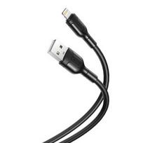 pakrovejas lightning - USB laidas prie Lightning XO NB212, 2.1A 1m (juodas) - 1 nuotrauka