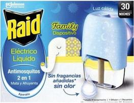 Priemonė atbaidymui Raid uodams atbaidyti Family Anti-Mosquito
