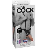falo imitatoriai - Sekso diržas + dildo KING COCK 28 cm - 2 nuotrauka