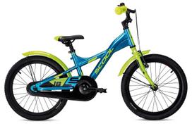 Dviratis S'COOL XXlite 18" 1-speed coaster-brake Aliuminio mėlynas-lime