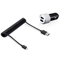 Just Mobile Highway Max with Micro USB - Car Charger with hefty power and duplicate contacts.