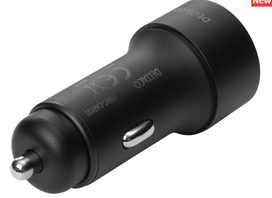 DELTACO 12/24V, 1xUSB-C, PD 18 W, 1xUSB-A, 18 W, 36W, juodas / USBC-CAR122