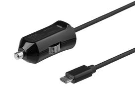 DELTACO mikro USB, 2.4 A, 12 W, 1m / USB-CAR129