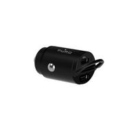 automobiline krovikle - PURO greitas įkrovimas 2 X USB-C, PD, 30W, juodas/ FCMCHUSBCC30WBLK - 1 nuotrauka