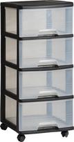 curver stalciai - Rinkinys Curver, skaidri/juoda, 370 x 390 x 805 mm - 1 nuotrauka
