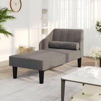 Dvivietė sofa-lova, tamsiai pilkos spalvos, audinys