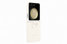 SAMSUNG Galaxy Flip5, nugarėlė, silikoninis, Cream