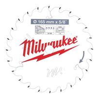 diska pjovimo - Diskinis pjūklas MILWAUKEE 165x15,87x1,6 24HW - 1 nuotrauka