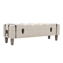 suolas masyvus - Suoliukas VLX Storage 245763, smėlio, 1110 mm x 340 mm x 370 mm - 3 nuotrauka