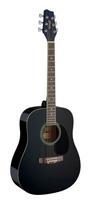 akustine gitara juoda - Akustinė gitara Stagg SA20D BLK - 1 nuotrauka