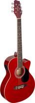 Elektro-akustinė gitara Stagg SA20ACE RED