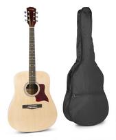 MAX SoloJam akustinė gitara naturalaus medžio - rinkinys