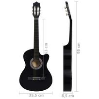 Akustinė gitara, juodos spalvos, 38"