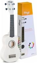 Soprano ukulelė   dėklas Stagg US-WHITE