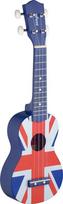 Soprano ukulėlė   dėklas Stagg US UK-FLAG