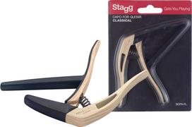 Kapodasteris klasikinei gitarai Stagg SCPX-FL CLWOOD