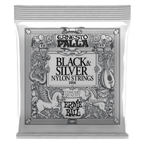 Stygos klasikinei gitarai Ernie Ball 2406 Juodas & Sidabrinis