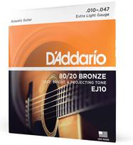 guitar acoustics - Stygos akustinei gitarai D'Addario EJ10 .010 - 1 nuotrauka