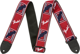 Diržas gitarai Fender Raudonas/Baltas/Mėlynas MONO STRAP