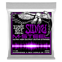 Stygos el. gitarai Ernie Ball Slinky M-STEEL 0.011 - 0.048