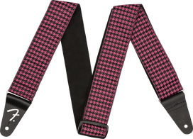 Diržas gitarai Fender Houndstooth Jacquard, rožinė spalva