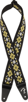 Diržas gitarai Fender Pasadena Woven, geltonasis dobilas
