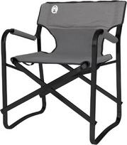 kemp kedes - Sulankstoma turistinė kėdė Coleman Steel Deck Chair, juoda/pilka - 1 nuotrauka