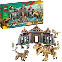 lego tiranozauras - LEGO Jurassic World Lankytojų centras Tiranozauro ir velociraptoriaus ataka 76961 - 3 nuotrauka