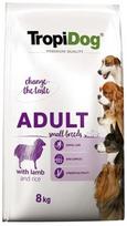 TropiDog Premium Adult Small, ėriena/ryžiai 8 kg