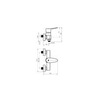 duso maisytuvai - RUBINETA FAUCET STATIC-12, chromuotas, 27 x 36 cm - 2 nuotrauka