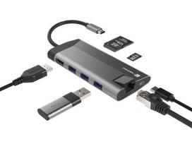 usb type c hdmi - NATEC MULTIPORT FOWLER PLUS USB-C, HDMI 4K, RJ45 - 1 nuotrauka