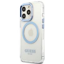 iphone 13 pro with magsafe - Guess "GUHMP13LHTRMB Metal Outline Magsafe iPhone 13 Pro" Blue - 1 nuotrauka