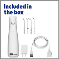 burnos irigatorius - WATERPIK WF-10 White (Balta) - 2 nuotrauka