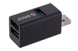 ORICO MINI HUB USB-A, 3x USB-A (2x2.0, 1x3.1), MINI-U32L-BK-BP
