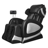 Fotelis VLX Massage With Screen 244301, juodas, 136 cm x 78 cm x 107 cm