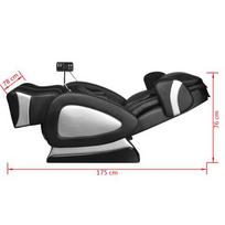 masazinis elektrinis - Fotelis VLX Massage With Screen 244301, juodas, 136 cm x 78 cm x 107 cm - 3 nuotrauka