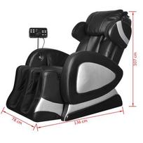 masazinis elektrinis - Fotelis VLX Massage With Screen 244301, juodas, 136 cm x 78 cm x 107 cm - 11 nuotrauka