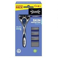 Wilkinson Sword Hydro 5: skustuvas, 1 vnt + skustuvo galvutės, 4 vnt.